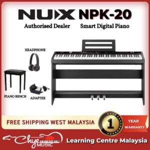NUX NPK-20 Portable Digital Piano With Wooden Stand (Black)