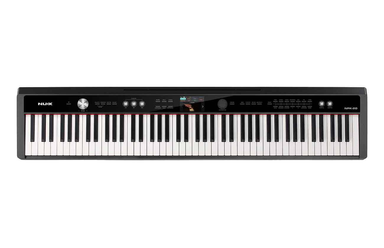 NUX NPK-20 Portable Digital Piano With Wooden Stand (Black) - Image 2