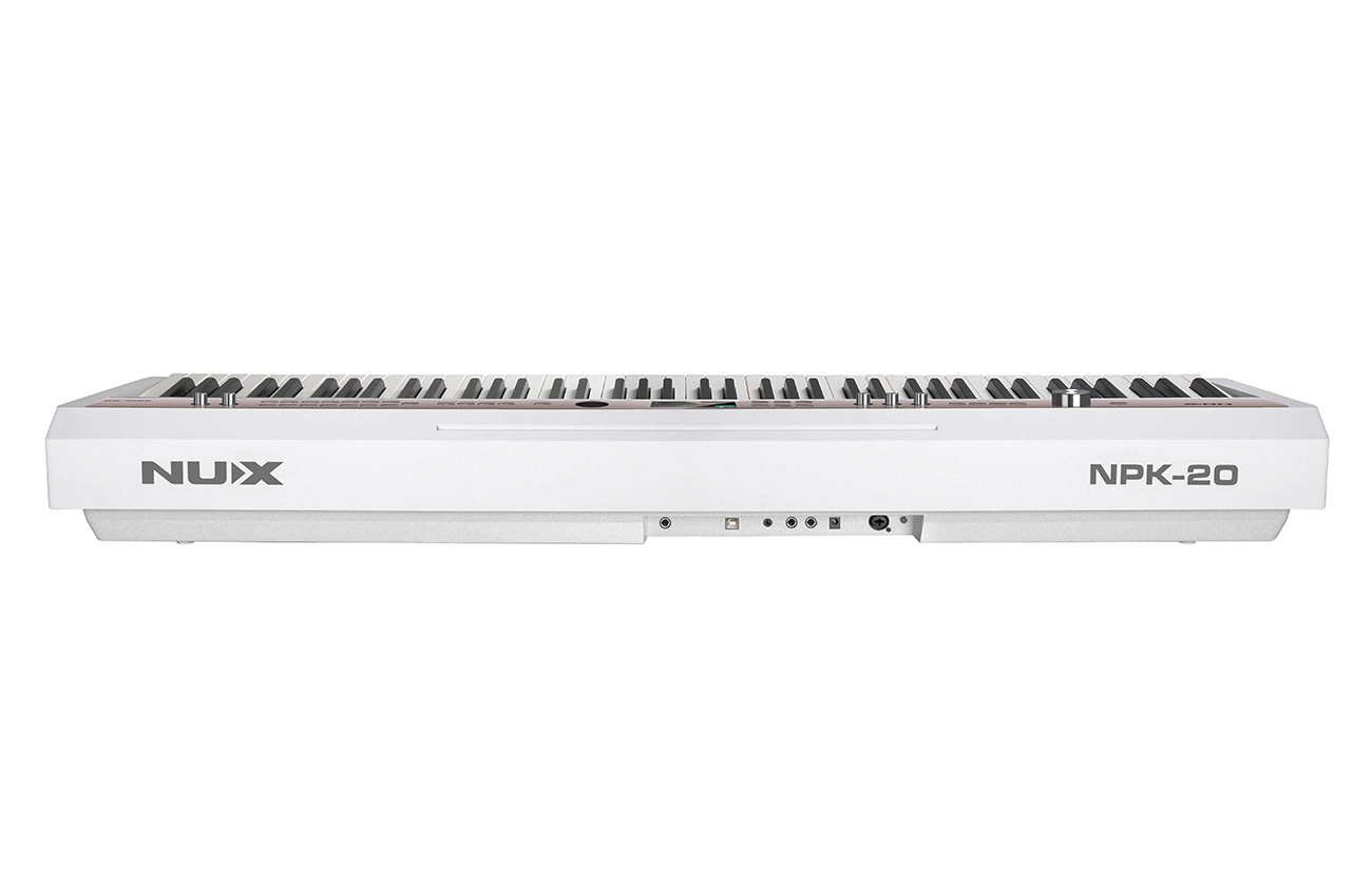 NUX NPK-20 Portable Digital Piano With Wooden Stand (White) - Image 3
